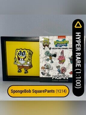 Figpin Mystery Series Spongebob - SpongeBob ✨ Hyper Rare ✨Locked Y214
